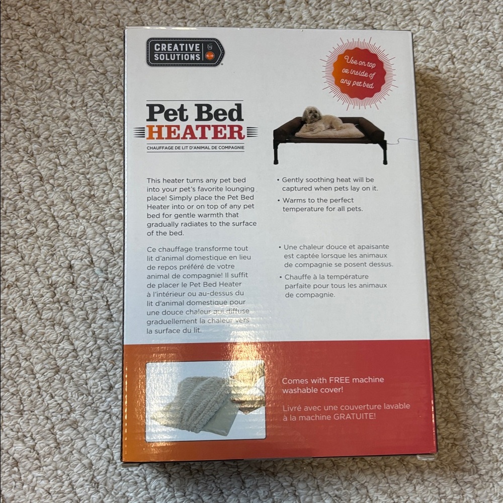Creative Solutions Pet Bed Heater with Fleece Cover - Picture 2 of 2